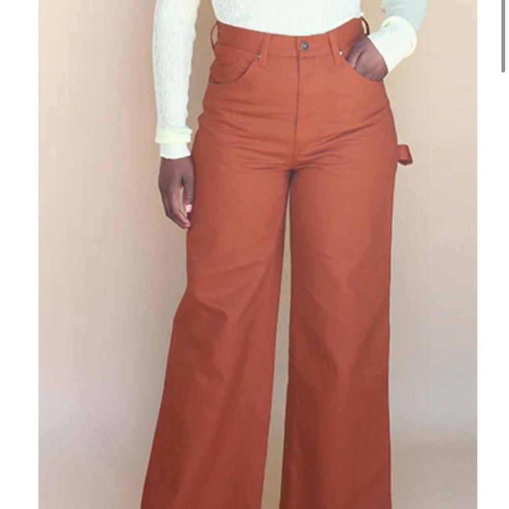 Samantha Pleet Orange Cargo Pants